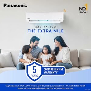 Panasonic 1.5 Ton 5-Star Wi-Fi Smart Inverter Split AC